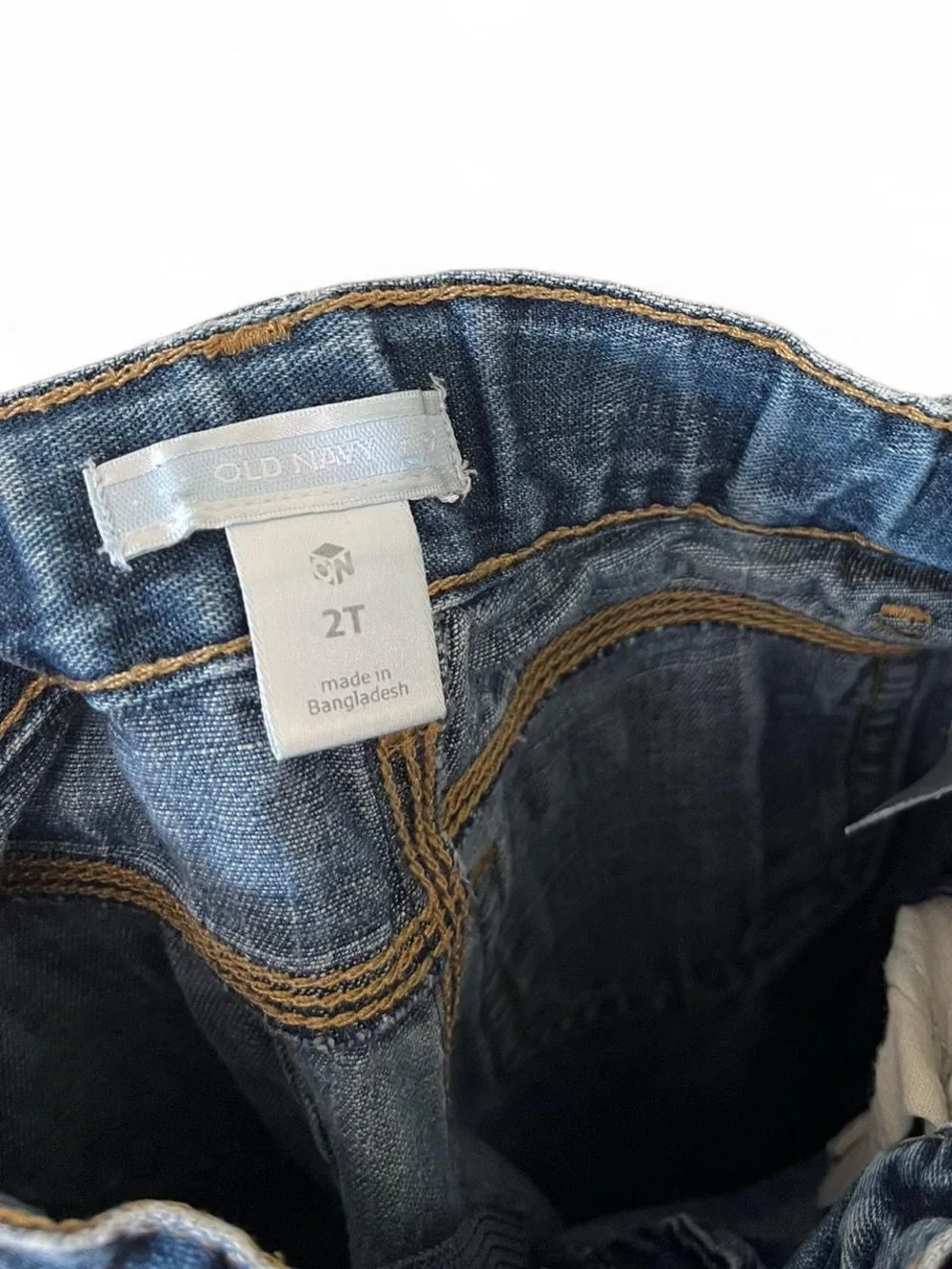 Toddler Boy 2T Vintage Old Navy Carpenter Denim Straight Leg Jeans Hammer Loops